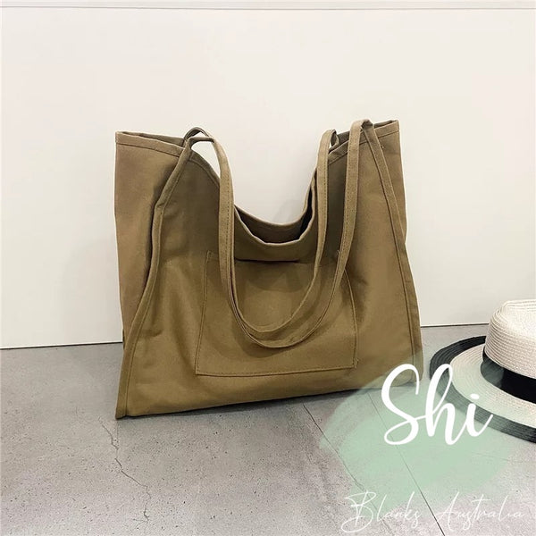 Canvas Tote Bag - Khaki