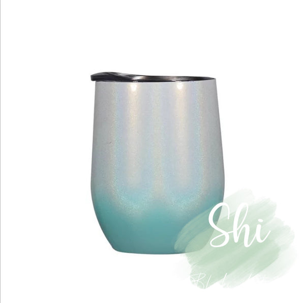 12oz Wine Tumblers Shimmer Ombre C4