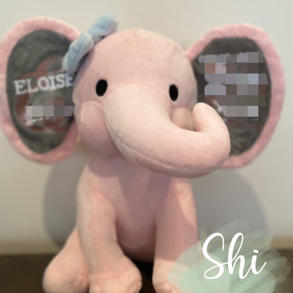 Keepsake Plush Elephant - Pink