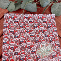 Litchi Leatherette Sheet Santa