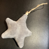 Velvet Star Ornament Natural Rope