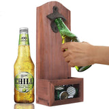 Wall hanging bottle opener