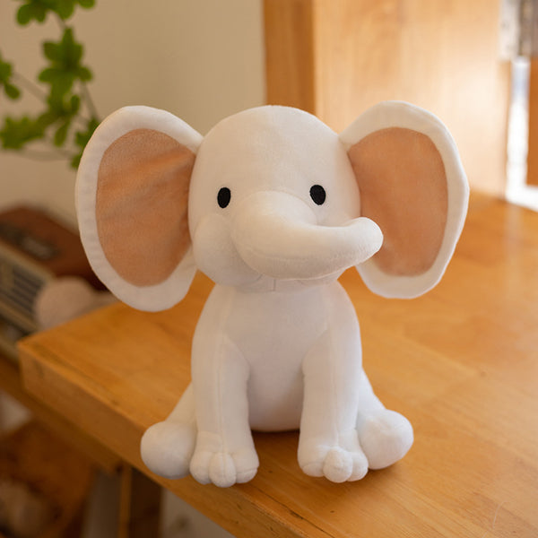 Stuffed white shop elephant toy