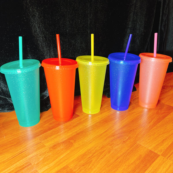 24oz Cups Set - Glitter