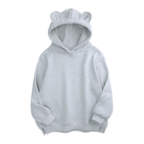 Adult Bear Hoodie - Grey