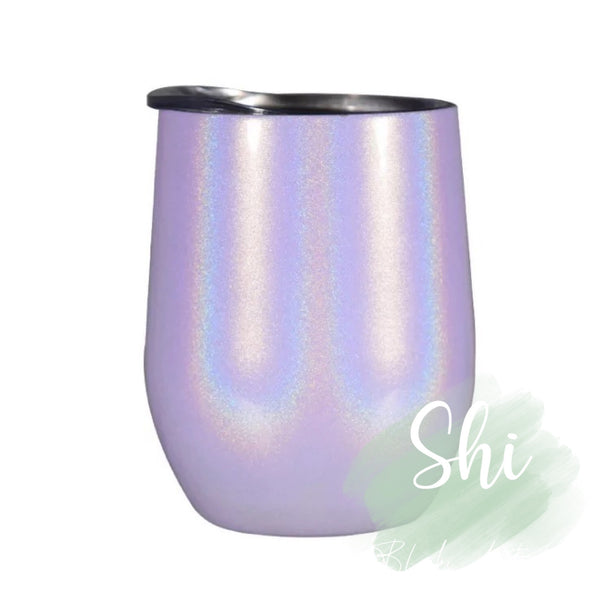 12oz Wine Tumbler - Shimmer Purple C7