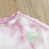 Adult Tye Dye Loungewear Set Pink