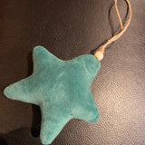 Velvet Star Ornament Natural Rope