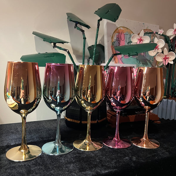 Mirror Coating Wine Glass