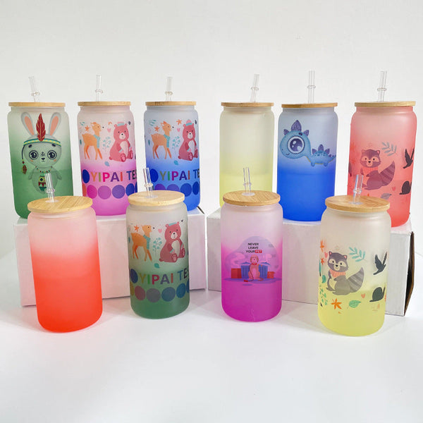 Sublimation Glass Can Cold Colour Changing