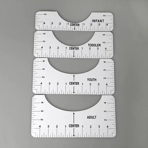 4 piece T shirt alignment tool