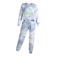 Adult Tye Dye Loungewear Set Grey