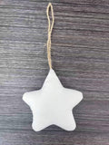 Velvet Star Ornament Natural Rope