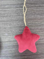 Velvet Star Ornament Natural Rope