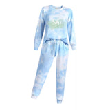 Adult Tye Dye Loungewear Set Blue