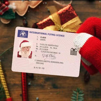 Santa flying licence pack of 5