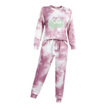 Adult Tye Dye Loungewear Set Pink