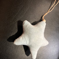 Velvet Star Ornament Natural Rope