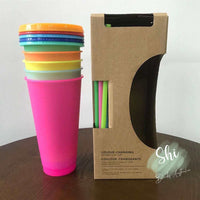 24oz Cups Set - Colour Changing Frosted Mix